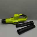 Leaf Blower Cordless - 21V Powerful Electric Leaf Blower with 2 Batteries and Charger, 2 Speed Modes, 2.0Ah Lightweight Battery Powered Leaf Blowers for Lawn Care, Patio, Dust, Blowing Leaves (Green)