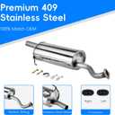 Rear Exhaust Muffler Compatible with 2002-2006 Honda CR-V 2.4L CRV2