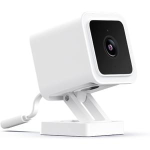 WYZE Cam v3 with Color Night Vision, Wired 1080p HD Indoor/Outdoor Video Camera, 2-Way Audio, Works with Alexa, Google Assistant, and IFTTT (White)