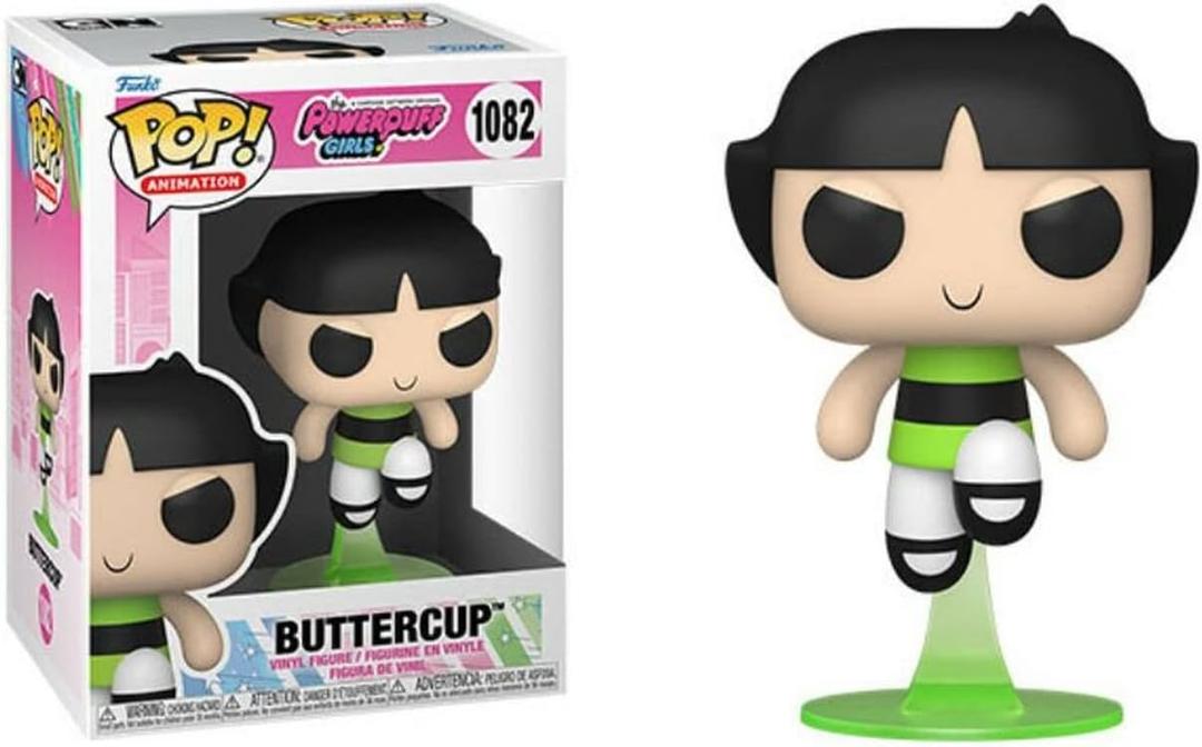 Funko Pop Powerpuff Girls + Protector: Pop! Animation Vinyl Figure (Gift Set Bundled with ToyBop Brand Box Protector Collector Case) (Buttercup)