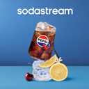 SodaStream Pepsi Wild Cherry Zero Sugar New Pour Bottles Drink Mix (440ml, Pack of 4)