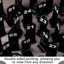 Tuanse 1-30 Table Order Numbers Restaurant Double Sided Acrylic Reception Number Stands Signs for Wedding Restaurant Seating Cafes Party Banquet(Black)