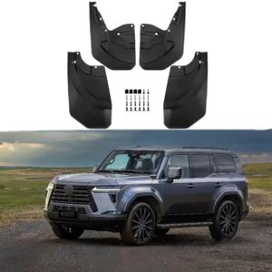 Mud Flaps Splash Guards for Lexus GX550 2024-2026 Custom Fit All Weather Exterior Accessories Not Fit Overtrail Overtrailplus