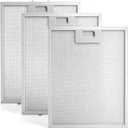 3PCS 12.6"x10.2" (320x260x9mm) Universal Range Hood Filter 5-Layer Grease Filter Aluminum Mesh