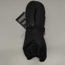 MCTi Kids Mittens Waterproof Winter Ski Warm Sherpa Lined Long Cuff with String (X-Small, Black)