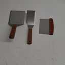 Stainless Steel Metal Spatula Set For Griddle, Grill Spatula Scraper for BBQ/Flat Top Grill- Full Tang Handle -Thicked Blade- Beveled Edges, Great Griddle Accessories for Pancake/Dough Cutter