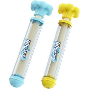 Firework Water Gun, Couples Romantic Firework Style Water Guns, Bulk High Pressure Pull-Out Waterguns for Bathing,Pool,Party Entertainment (2pcs) (2pc-blue + Yellow)