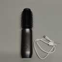 CARESKY Cordless Curling Iron Brush, 1.5 Inch Mini Travel Hair Curler with 200 Million Negative Ions, Portable Heated Round Straightener Brush Rechargeable for Curl, Touch-Up (Obsidian Black)