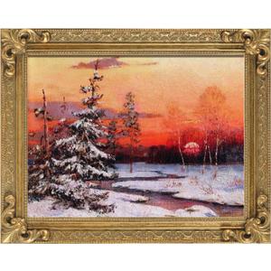 Wood Canvas Frame for 12x16 Oil Paintings, Finished 12x16 Gold Ornate Frame for Wall Art Prints, Luxury Vintage Painting Frame for Home Office Decor, No Back & Cover (Gold)