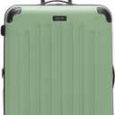Kenneth Cole REACTION Renegade Luggage Expandable 8-Wheel Spinner Lightweight Hardside Suitcase, Seafoam, 28-Inch Checked