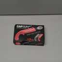 Cap Shooting Bottle Opener Gun - Launches Caps for World Cup Parties, BBQs & Adult Gatherings, Fun Gadget for Men, Unique Gag Gift for Sports Events (Blue Red Black)