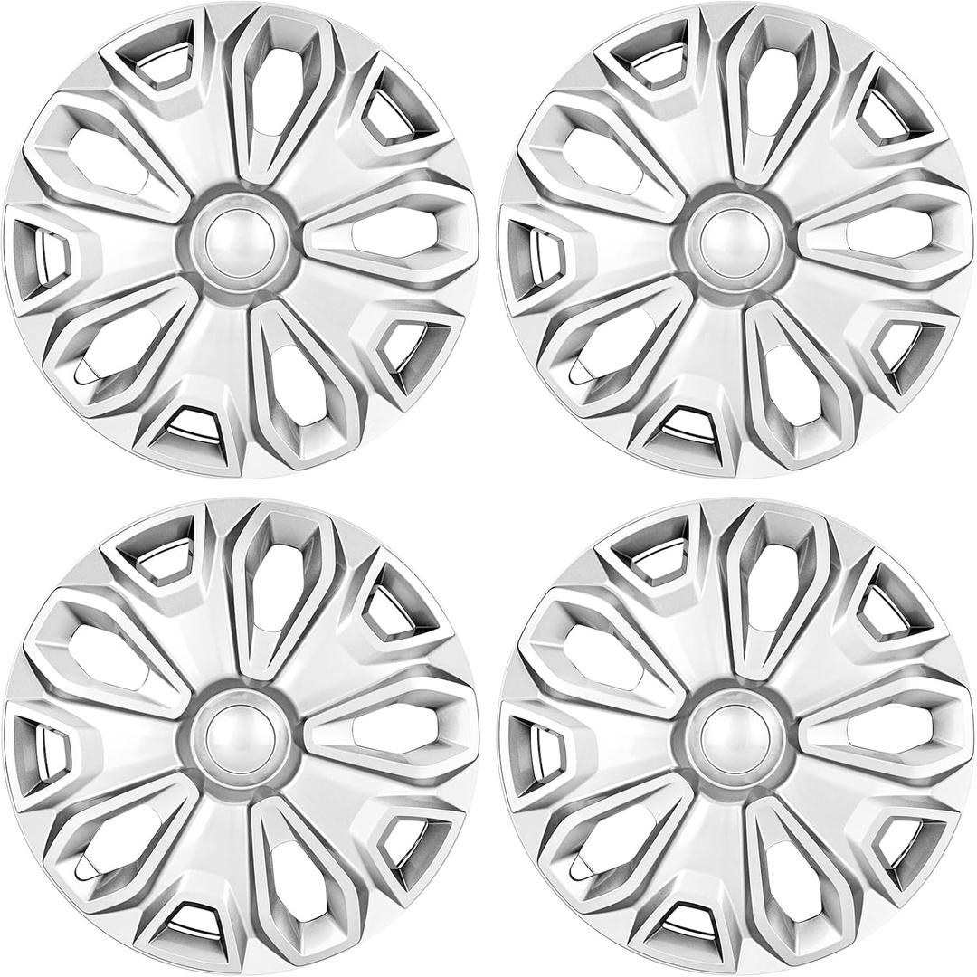 Wheel Hubcaps Compatible with Ford Transit 150/250/350, 2015 2016 2017 2018 2019 2020 2021 2022 2023 2024, 16 inch Wheel Covers (Set of 4Pcs)