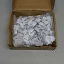 Vicenpal 100 Pair Drop Ceiling Hooks Bulk for Classrooms Hanging, Metal Suspended Track Tile Hooks Aluminum White Heavy Duty T Bar Clips, Hold up to 20 Lbs for School Offices Plants Decorations