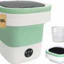 20L Portable Washing Machine, Foldable Mini Washer with Spin Dryer, 3 Wash Modes for Baby Clothes, Underwear, Travel, RV, Dorm & Apartment