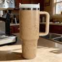 40 oz Tumbler with Handle and Straw, Insulated Stainless Steel Travel Mug, Wizard Magic Map Cup, Large Double Wall Coffee Cup with Lid