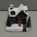 Christmas Village House with RGB Light Toy Store Scene Christmas Decoration
