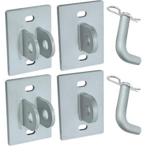 Stationary Dock Connector Hinge Kit,Floating Dock Hinges Hardware Brackets,Heavy-Duty Boat Dock Hinges Kit, Male & Female T Style Corner Hinge Dock Parts Connect Ramp to Floating Dock