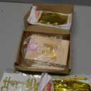 40th Birthday Decorations for Women, Champagne Gold 40th Birthday Decorations Women, 40 Sash and Crown, Banner, Fringe Curtains, Hanging Paper Fans, 40 and fabulous decor