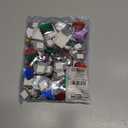 Super Z Outlet 1" Assorted Colorful Adhesive Stick-On Heart Star Round Shaped Jewel Gems for Arts & Crafts, Themed Party Decoration Accessories, Children Activities (100 Pack)