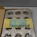 12 Canele Mold Cake Pan Non-Stick Canele Muffin Bakeware Cupcake Pan for Oven Baking (Champagne Gold)