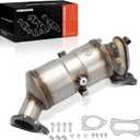 A-Premium Front Catalytic Converter with Gasket Kit Direct-Fit Compatible with Honda Civic 2016 2017 2018 2019 2020 2021, 2.0L, E.P.A. Compliant