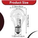 8 Pcs 043168787963 78796 Halogen Light Bulbs, 43W 120V Clear Dimmable A19 Bulbs with E26 Base, Fits for Bar Ceiling Light, Wall Lamp, Table Lamp Etc