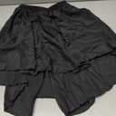 3 x Ballet Wrap Skirt Chiffon Pull-on Elastic Waist Dance Skirt for Women Girls Ballet Dancewear (Black, S)