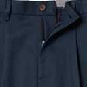 Amazon Essentials Men's Classic-Fit Expandable-Waist Pleated Dress Pant (36W x 28L, Navy)