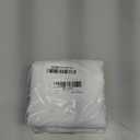 LUSHVIDA Round Outdoor Tablecloth with Umbrella Hole and Zipper for Wedding Christmas Gift, 60 Inch White for 20-48 Inch Tables, Washable Waterproof Spill Proof Table Cloth Cover for Patio Picnic