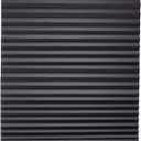 Changshade 6-Pack Pleated Paper Temporary Shades Blackout Cut to Size Temporary Paper Blinds for Indoor Windows of Office, Bedroom, Bathroom, Living Room, 48" W x 72" H, Black (48" x 72", Black)