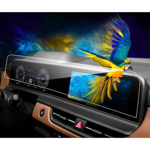 2PCS Kia Seltos 2025 2024 Screen Protector for 2024 Kia Seltos 2024 10.25-inch Dual Panoramic Displays Compatible with 2024 Kia Seltos S/X-Line/EX/SX Screen Protector