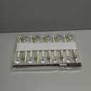 Leejec Christmas Tree Candles with Wand Remote, 10 Pack Battery Operated Flameless Taper Window Candle, Flickering Warm Light, Xmas Tree Decorations with Crystal Ball Hook, Wedding Home Gift