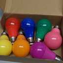 Colored Light Bulbs,A19 7W E26 Color LED Lights Bulb,60 Watt Equivalent,for Outdoor Indoor,Multicolor,Red Yellow Blue Green Orange Pink Purple,for Halloween Party Christmas Bedroom,Pack of 7