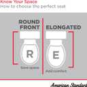 American Standard 5503B00B.020 Transitional Slow-Close Round Front Toilet Seat, White, 16.63"L x 14.19"W