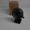 Desk Fan with USB Charging Port, 6.7 Inch 2 Speeds Small Desktop Table Fan with USB Charger, AC Outlet and LED Light, Strong Wind, Quiet Operation - Suitable for Bedroom, Home, Dorm Room