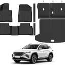 Floor Mats for Hyundai Tucson Gas(Not for Hybrid) 2022-2026
Trunk Mat and Backrest Mat & Door Sill Guard All Weather TPE Protector Odorless Full Set Interior Accessories Floor Liners