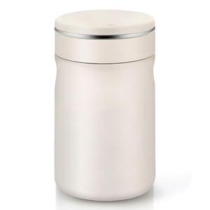 Tinaforld Vacuum-Insulated 316 Stainless Steel Coffee Tumbler, 14 oz Rotate Coffee Mug, Reusable Travel Cup, Insulated Water Bottles, Keeps Hot/Cold for 6/12Hours(White)