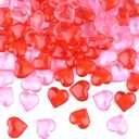 TUPARKA Acrylic Hearts Red Acrylic Hearts for Table Decoration/Home Decoration/Vase Fillers in Valentine's Day or Wedding Day