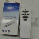 UC7078T Ceiling Fan Remote Control Replacement of Hampton Bay UC7078T Fan-HD CHQ7078T UC7078TR UC7078TUDL RR7078TR L3H2003FANHD, with Reverse, (2.16 * 1.18 * 5.6, White)