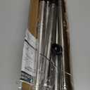 Shower Curtain Rod, 31-80 Inches Adjustable Tension Rod, 1-Inch Diameter Heavy Duty Rustproof Stainless Steel, No-Drill Spring Rod for Bathroom, Kitchen and Closet, Silver