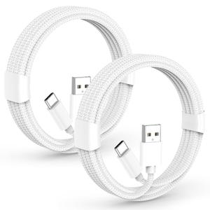 5FT iPhone 17 16 15 Fast Car Charger Cord, [MFi Certified] 30W Braided USB to USB C Carplay Cable, 2 Pack 5 Foot USB Type C Charge Cord for iPhone 17 16 15 Pro Max, iPad Pro, Galaxy, Moto G,LG, Pixel