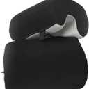 Armrest Cushion for Office Chairs - Soft Elbow Support Pad with Non-Slip Bottom, Fits Most Chairs 2-Piece (Black)