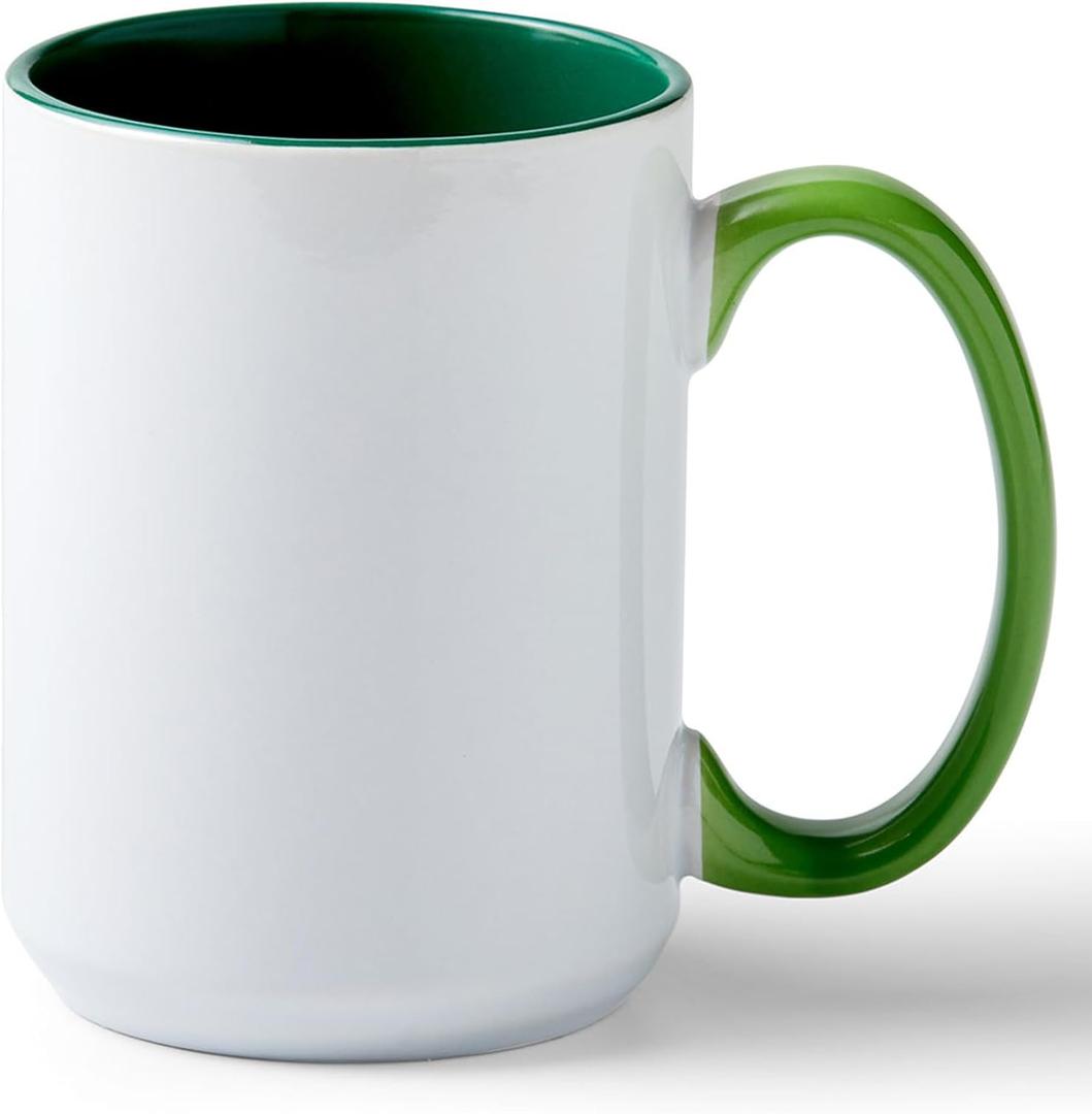 Cricut Beveled Blank-15 oz/425 ml (1 ct) 15 OZ BEV Ceramic Mug Blank Forest (1)
