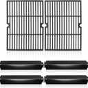Hiorucet Grill Grates & Heat Plates for Charbroil Commercial Series 4-Burner Gas Grill Replacement Parts, Char Broil 463244011, 463247009, 463268007, 463247412, 463268008, 463268606, 463268706.