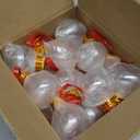 24Pcs 1.7oz Christmas Shot Glasses for Tree Ornaments - Clear Plastic Fillable Ornaments Booze Balls for Cocktails, Funny Friendsmas Party Decorations (Ball)