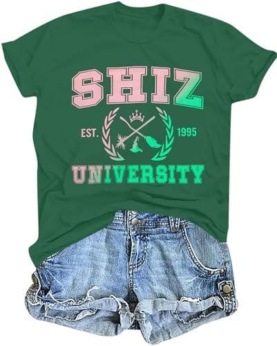 Musical Shirt for Women Witch and Princess T Shirts Musical Movie Fans Tee Graphic Casual Short Sleeve Tops, Medium, Green 