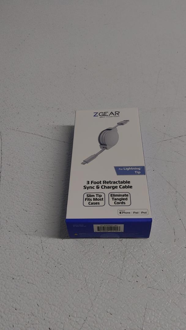 ZGear 3 Foot Retractable Sync & Charge Cable for Lightning Tip