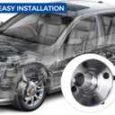 PAROD 518507 Set of 2 Front Wheel Hub Bearing Assembly Compatible with 1993-2002 Toyota Corolla, 1998-2002 Chevy Prizm, 1993-1997 Geo Prizm Non-ABS