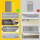 3-Flap Large Pet Door Replacement Insulation Flap with Flap Clamp, Flap Back Plate & Screws, Compatible with Large PetSafe Extreme Weather Aluminum Pet Door, PAC11-11039 (Smoky Translucent)