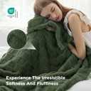 Bedsure GentleSoft King Size Blanket for Bed - Super Soft Cozy Blankets for Kids Girls, Large Fuzzy Fleece Throw for Bedroom Decor, Olive Green,108x90 Inches
